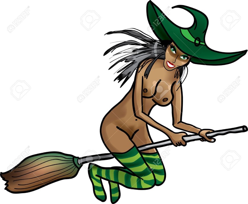 Ведьмочка на метле эро