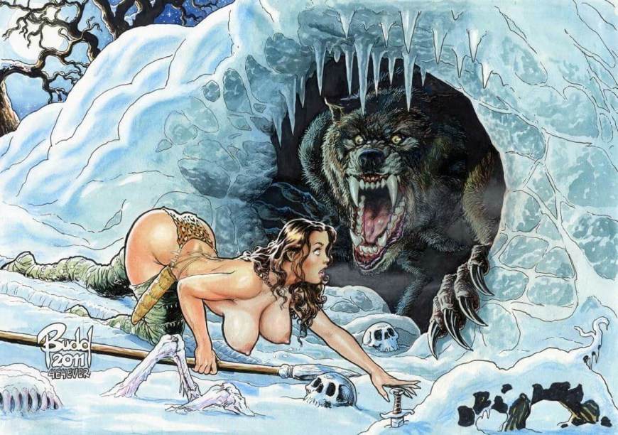 Cavewoman комикс арт