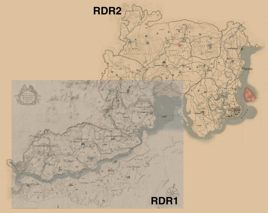 Red Dead Redemption 1 карта