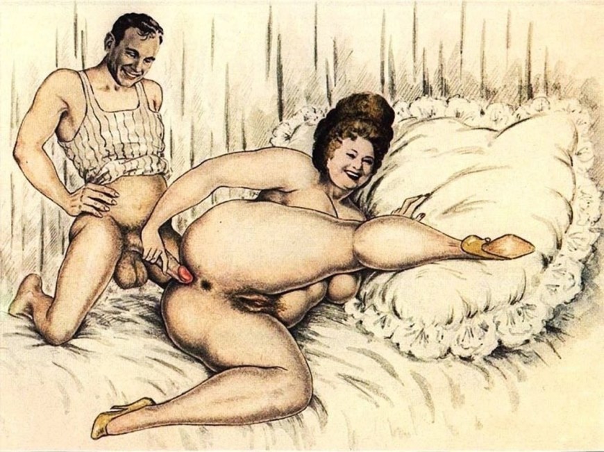Старинные порнографические рисунки