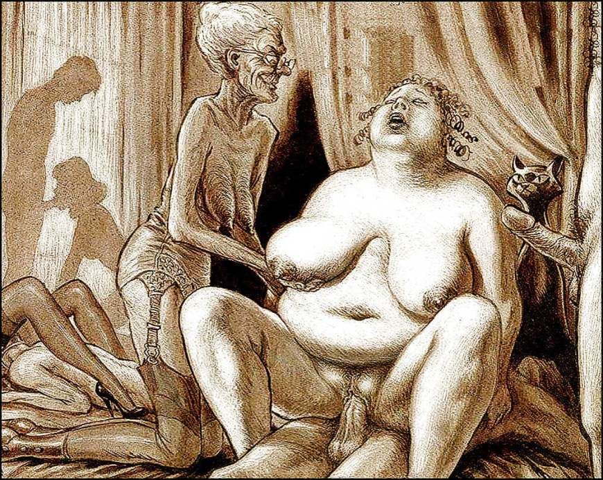 Эротические рисунки бабушки