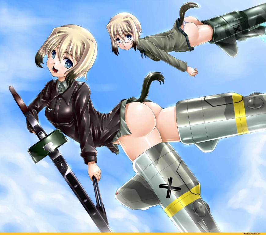 Erica Hartmann Strike Witches хентай