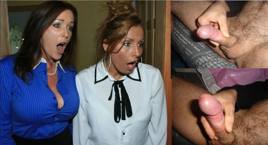 Девушка случайно увидела член